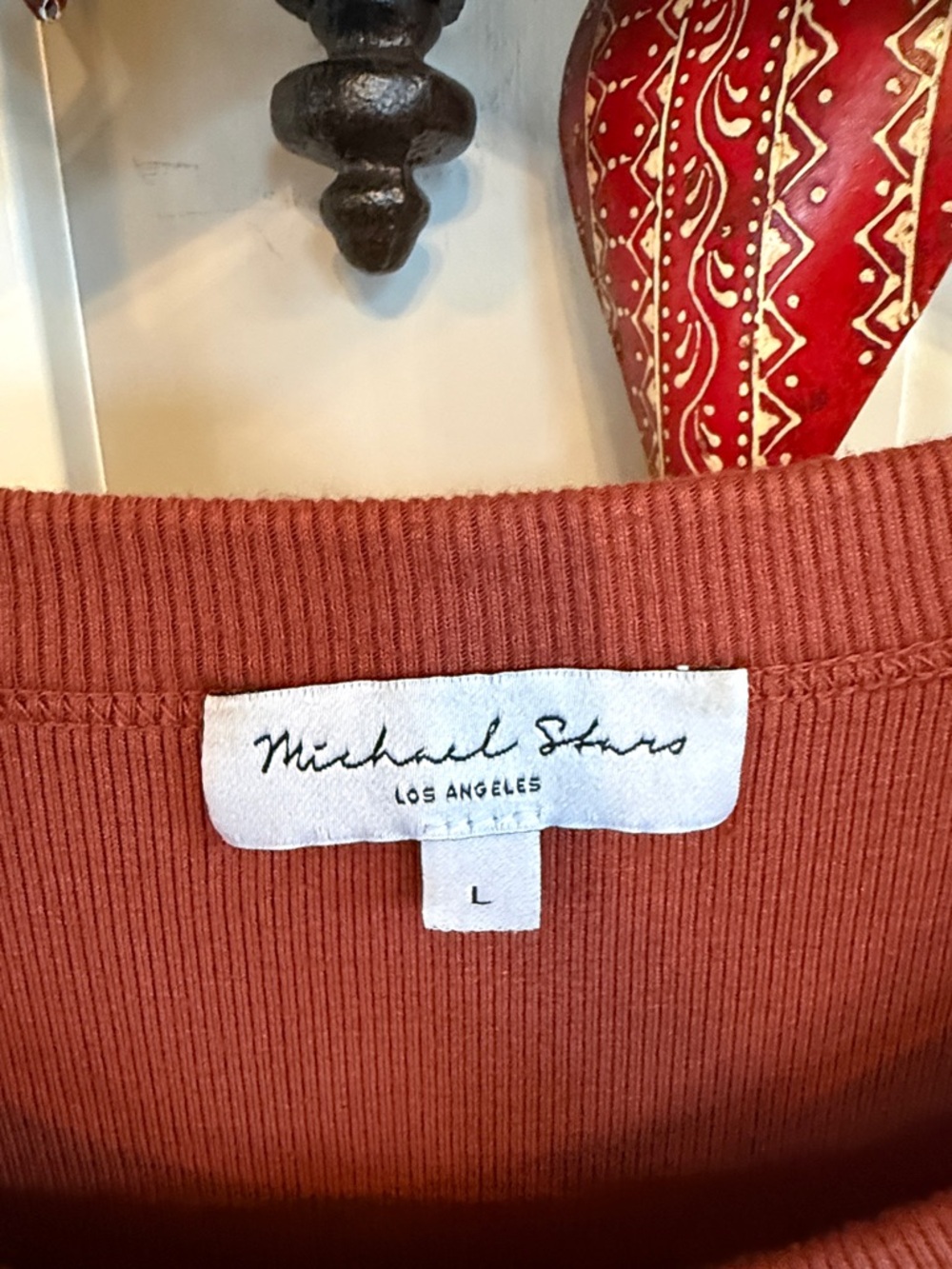 NWOT Michael Stars Midi Dress - Rust L - Picture 3 of 3